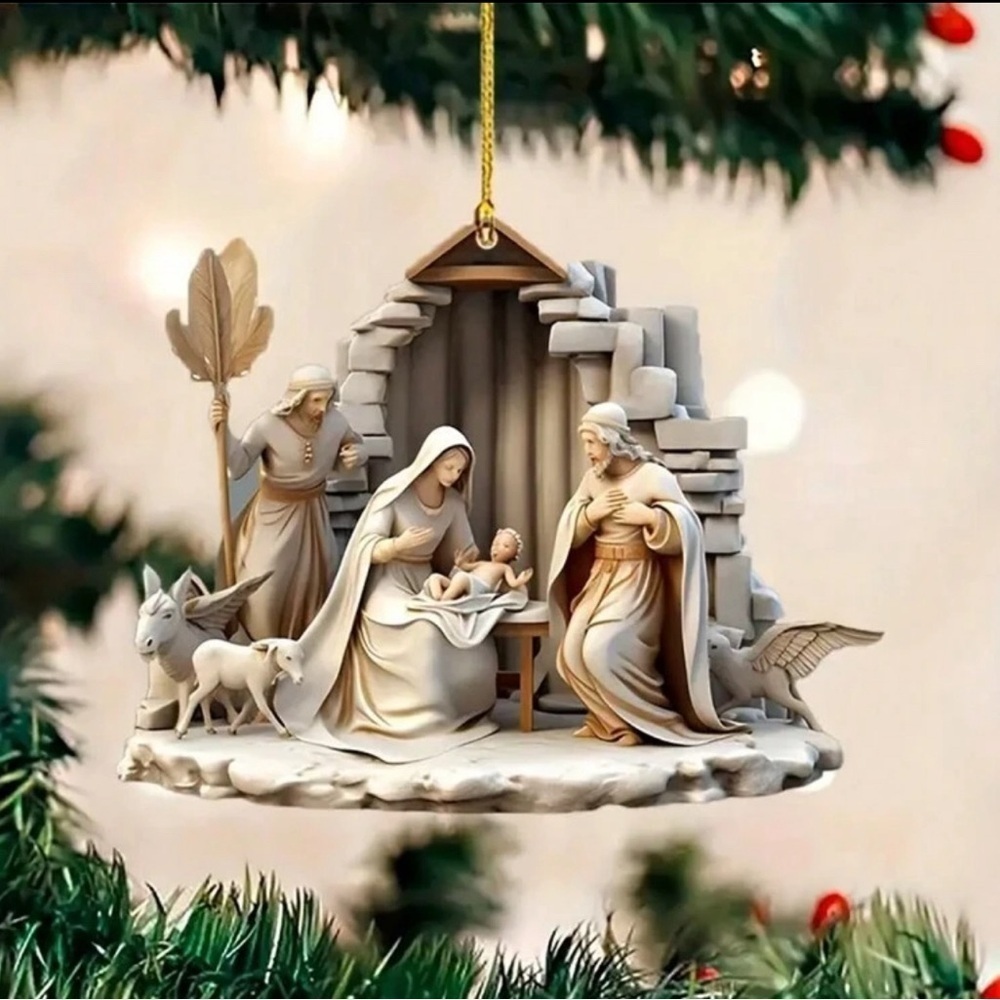 Birth of Jesus Hanging Ornament